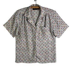 DANI J Button Front Blouse Woman’s Size S